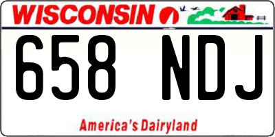 WI license plate 658NDJ