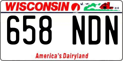 WI license plate 658NDN