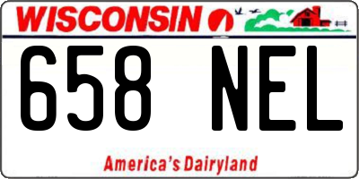 WI license plate 658NEL