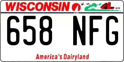 WI license plate 658NFG