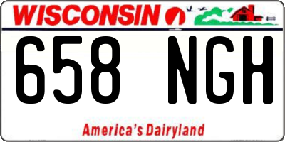 WI license plate 658NGH