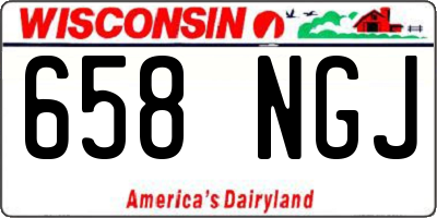 WI license plate 658NGJ