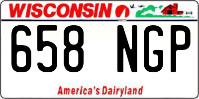 WI license plate 658NGP