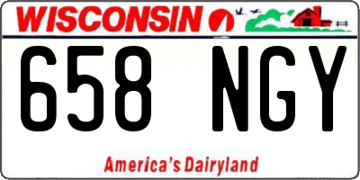 WI license plate 658NGY