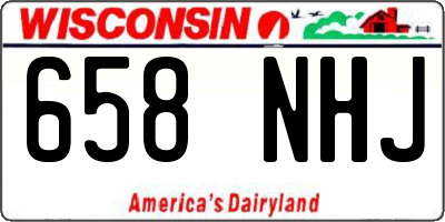 WI license plate 658NHJ