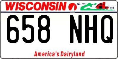 WI license plate 658NHQ