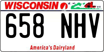 WI license plate 658NHV