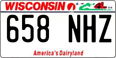 WI license plate 658NHZ
