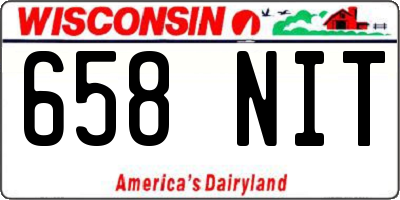 WI license plate 658NIT