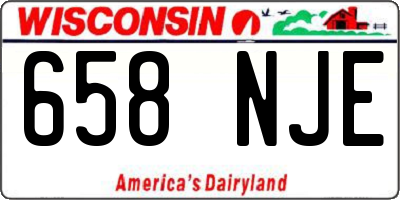 WI license plate 658NJE