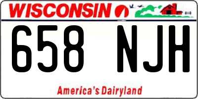 WI license plate 658NJH