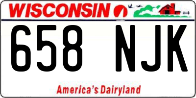 WI license plate 658NJK