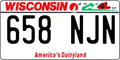 WI license plate 658NJN