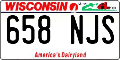 WI license plate 658NJS