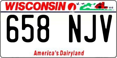 WI license plate 658NJV