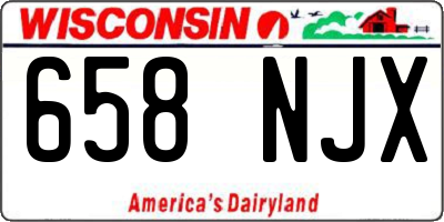 WI license plate 658NJX