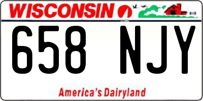WI license plate 658NJY