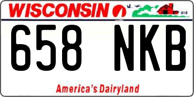 WI license plate 658NKB