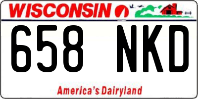 WI license plate 658NKD