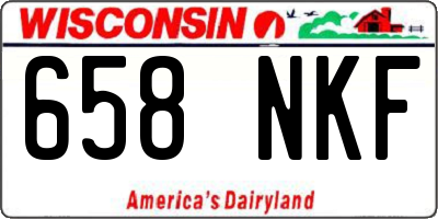WI license plate 658NKF