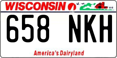 WI license plate 658NKH