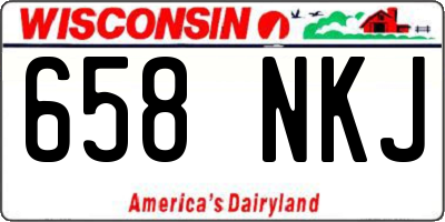 WI license plate 658NKJ