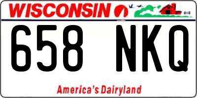 WI license plate 658NKQ