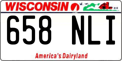 WI license plate 658NLI