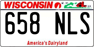 WI license plate 658NLS