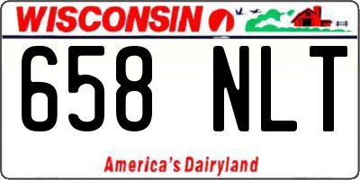 WI license plate 658NLT