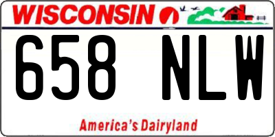 WI license plate 658NLW
