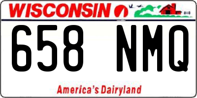 WI license plate 658NMQ