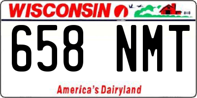 WI license plate 658NMT