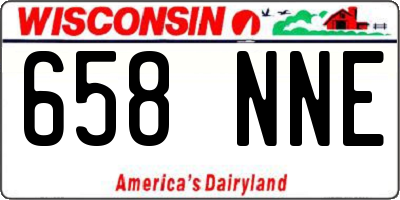 WI license plate 658NNE