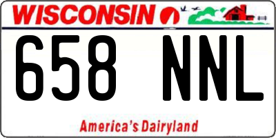 WI license plate 658NNL