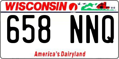 WI license plate 658NNQ