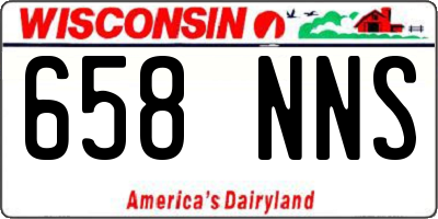WI license plate 658NNS