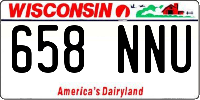WI license plate 658NNU