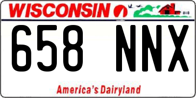 WI license plate 658NNX