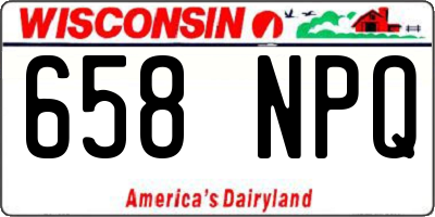 WI license plate 658NPQ