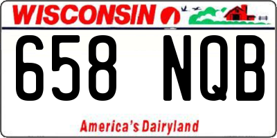 WI license plate 658NQB