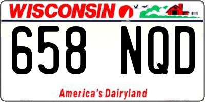 WI license plate 658NQD