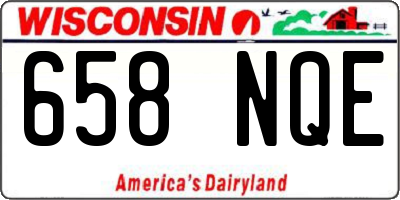 WI license plate 658NQE