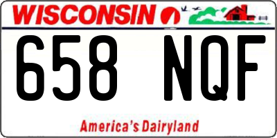 WI license plate 658NQF