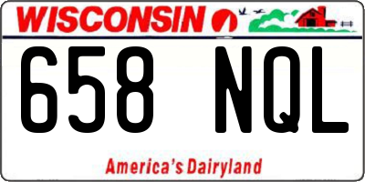 WI license plate 658NQL