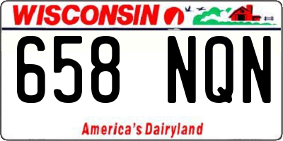 WI license plate 658NQN