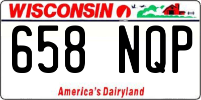 WI license plate 658NQP
