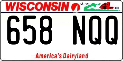 WI license plate 658NQQ