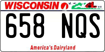 WI license plate 658NQS