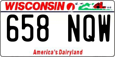 WI license plate 658NQW
